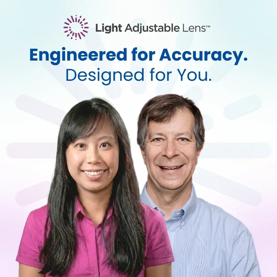 Patient discussing Light Adjustable Lens candidacy with a doctor at Advanced Eye Care